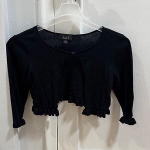 Ally B Elegant Black Cropped Top